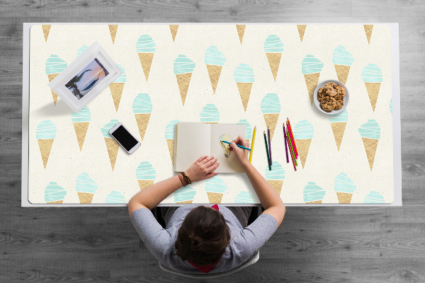 Large desk mat for children Ice cream