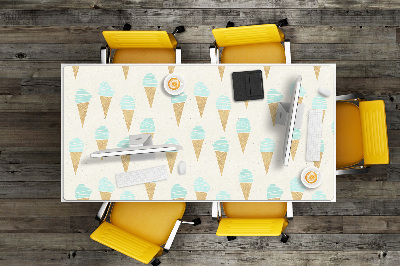 Large desk mat for children Ice cream