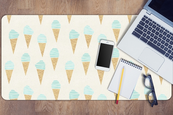 Large desk mat for children Ice cream