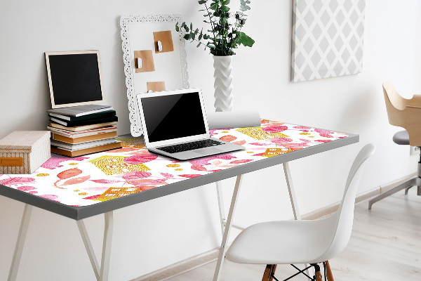 Large desk mat for children hippos