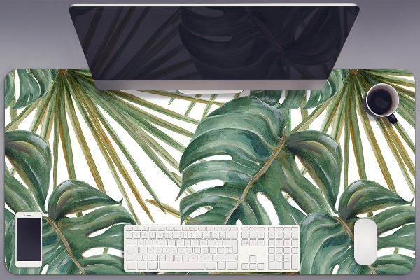 Desk mat exotic plants