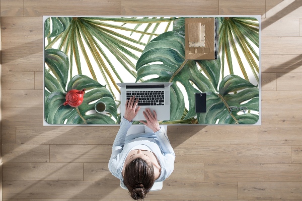 Desk mat exotic plants