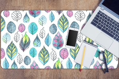 Desk mat cartoonish leaves