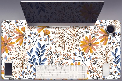Desk pad painted flowers