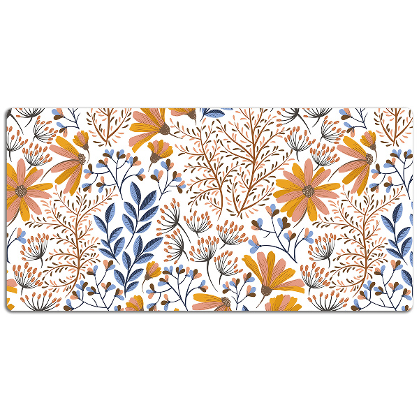 Desk pad painted flowers