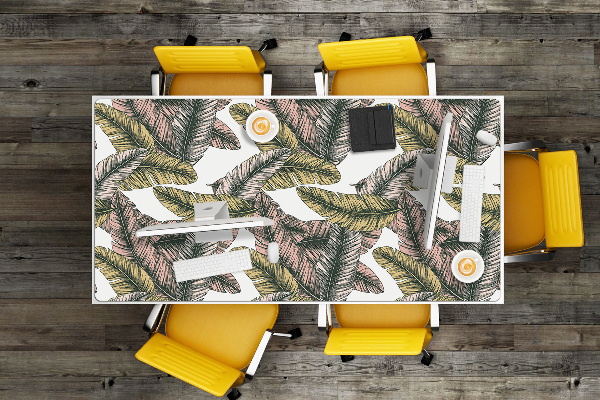 Desk pad banana leaves