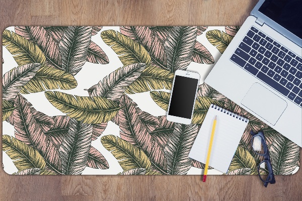 Desk pad banana leaves