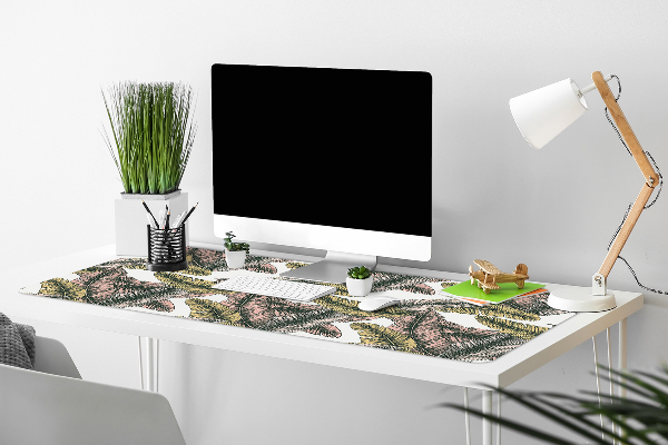 Desk pad banana leaves