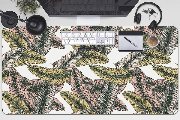 Desk pad banana leaves