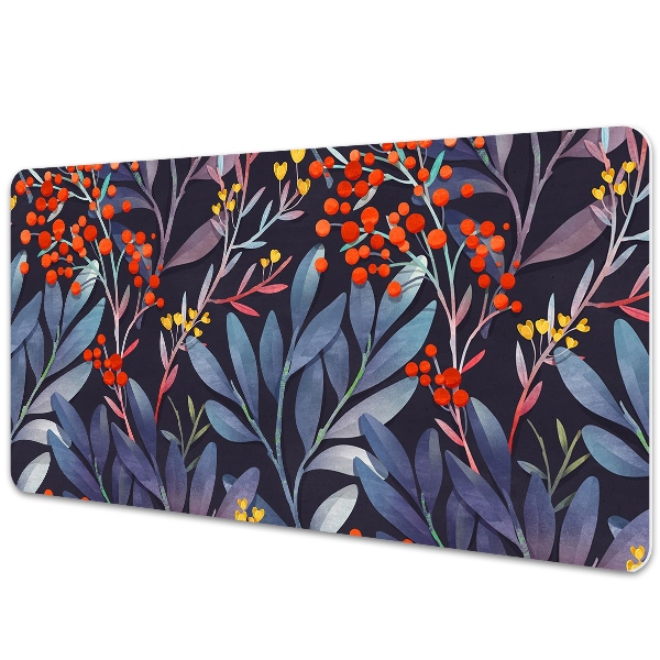 Large desk pad PVC protector picture of flowers