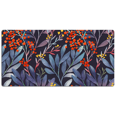 Large desk pad PVC protector picture of flowers