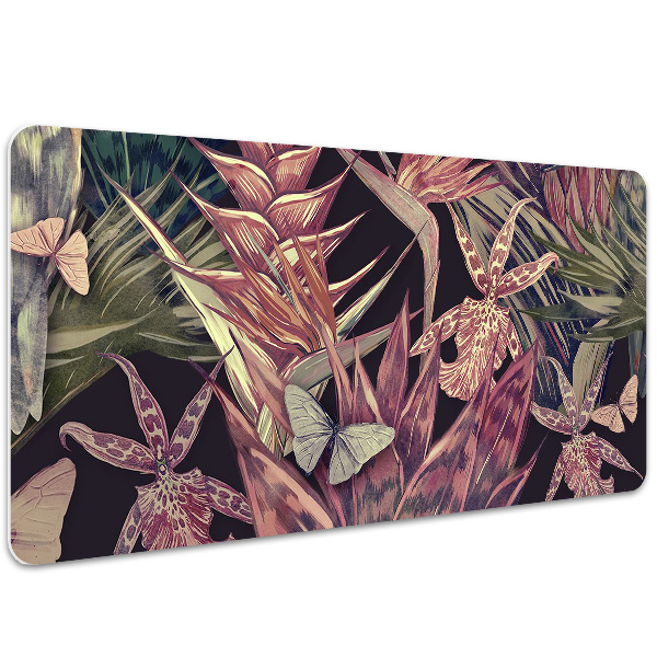 Full desk mat Birds and leaves