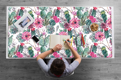 Large desk mat for children Succulents