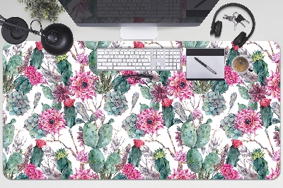 Large desk mat for children Succulents