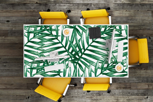 Full desk pad tropical leaves
