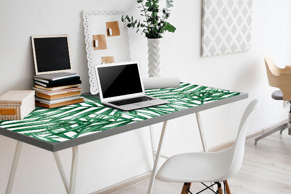 Full desk pad tropical leaves