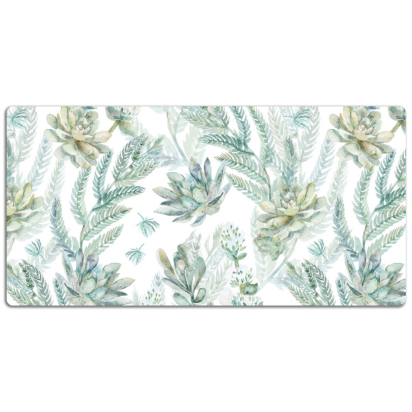 Desk mat painted rock gardens