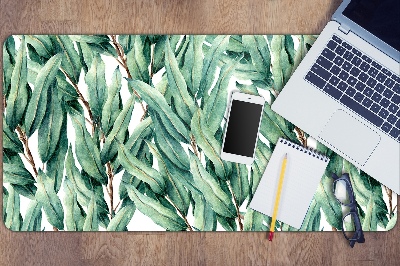 Desk pad painted leaves