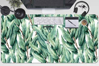 Desk pad painted leaves