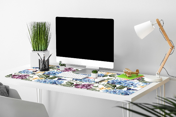 Large desk pad PVC protector retro flowers