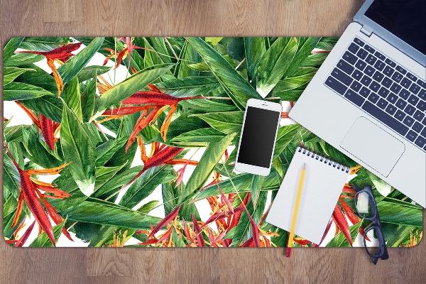 Full desk pad exotic flowers