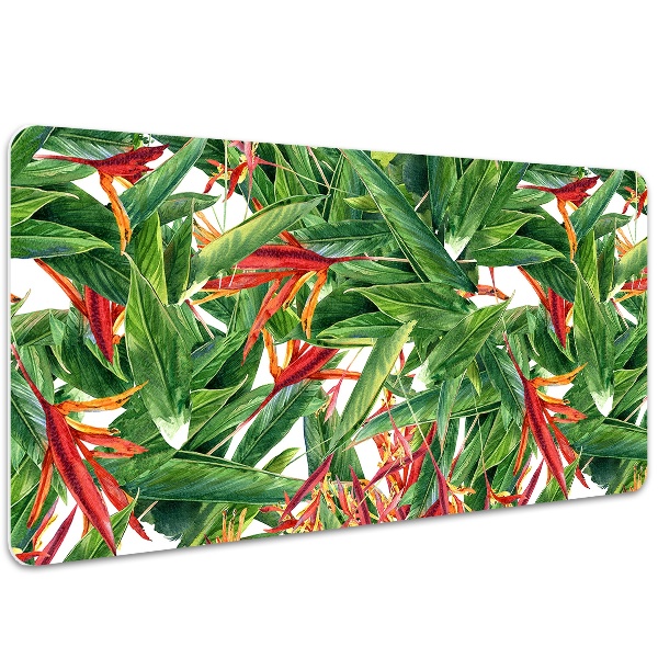 Full desk pad exotic flowers