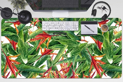Full desk pad exotic flowers