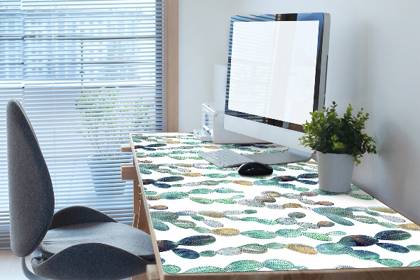 Large desk mat for children cacti