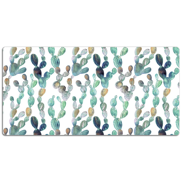Large desk mat for children cacti