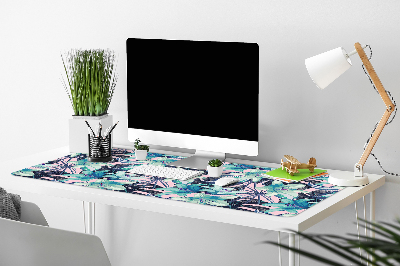 Full desk mat painted lilies