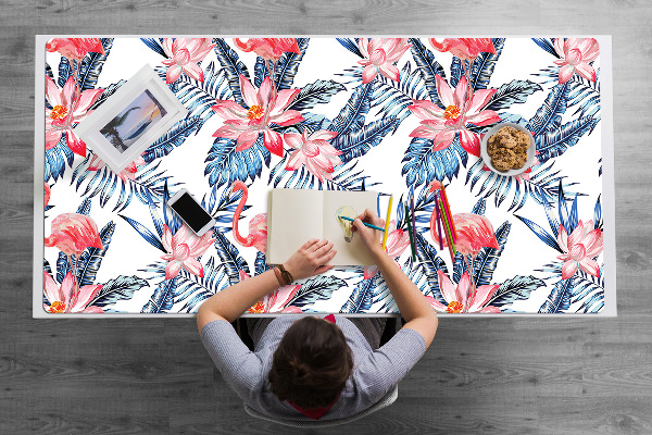 Full desk protector painted flamingo
