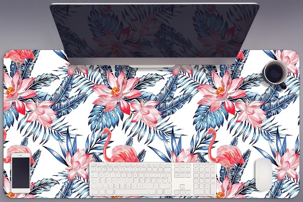 Full desk protector painted flamingo