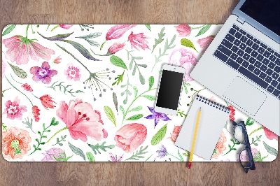 Desk pad painted flowers