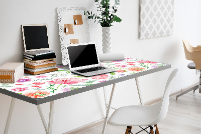 Desk pad painted flowers