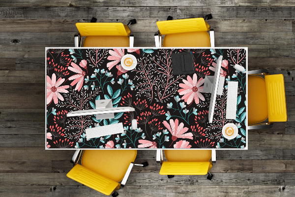 Full desk mat vintage flowers