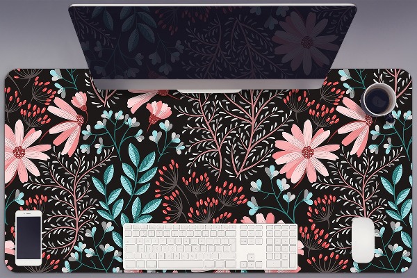 Full desk mat vintage flowers