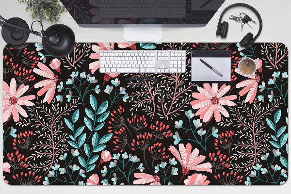Full desk mat vintage flowers