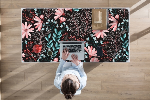 Full desk mat vintage flowers