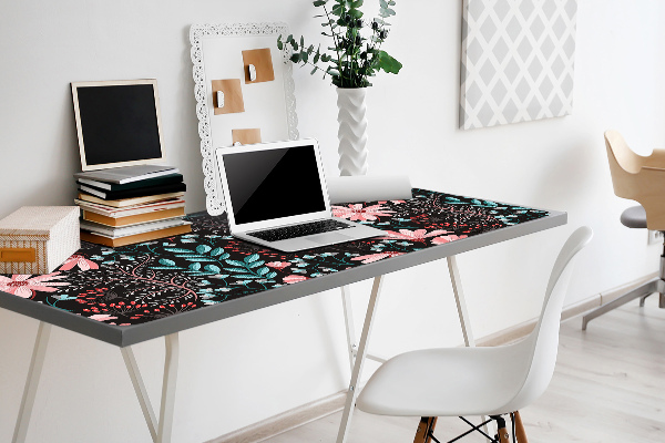 Full desk mat vintage flowers