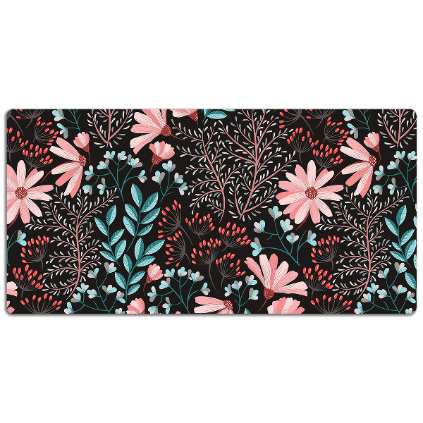 Full desk mat vintage flowers