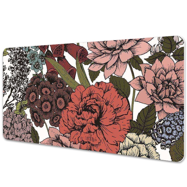 Desk pad Autumn flowers