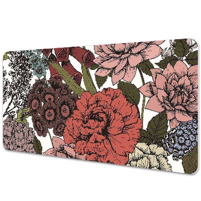 Desk pad Autumn flowers