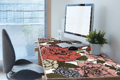 Desk pad Autumn flowers