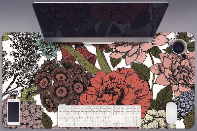 Desk pad Autumn flowers