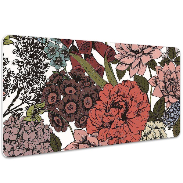 Desk pad Autumn flowers