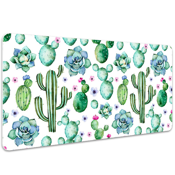 Large desk mat for children Cactus