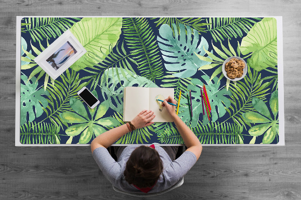 Full desk pad exotic leaves