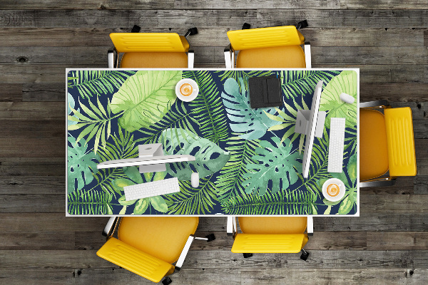 Full desk pad exotic leaves