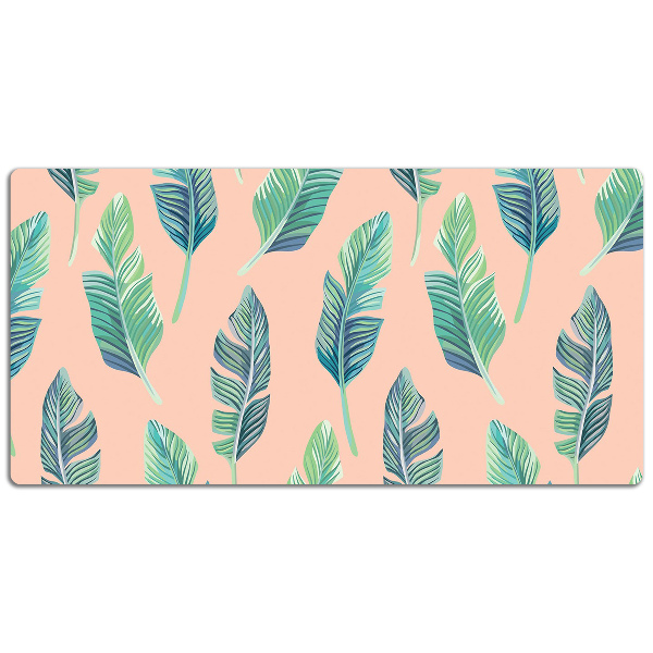 Full desk pad peach leaves