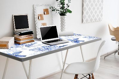 Desk mat blue hydrangea